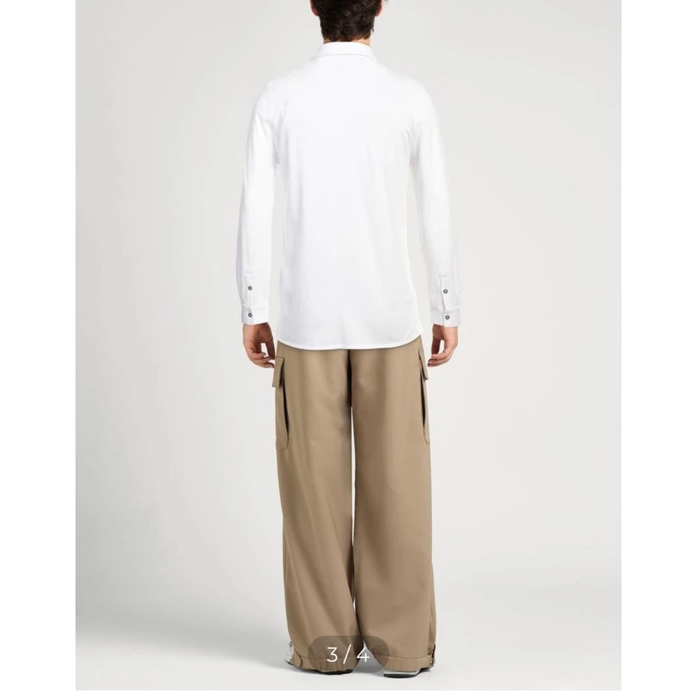 Alpha Studio white cotton elastane button down co… - image 2